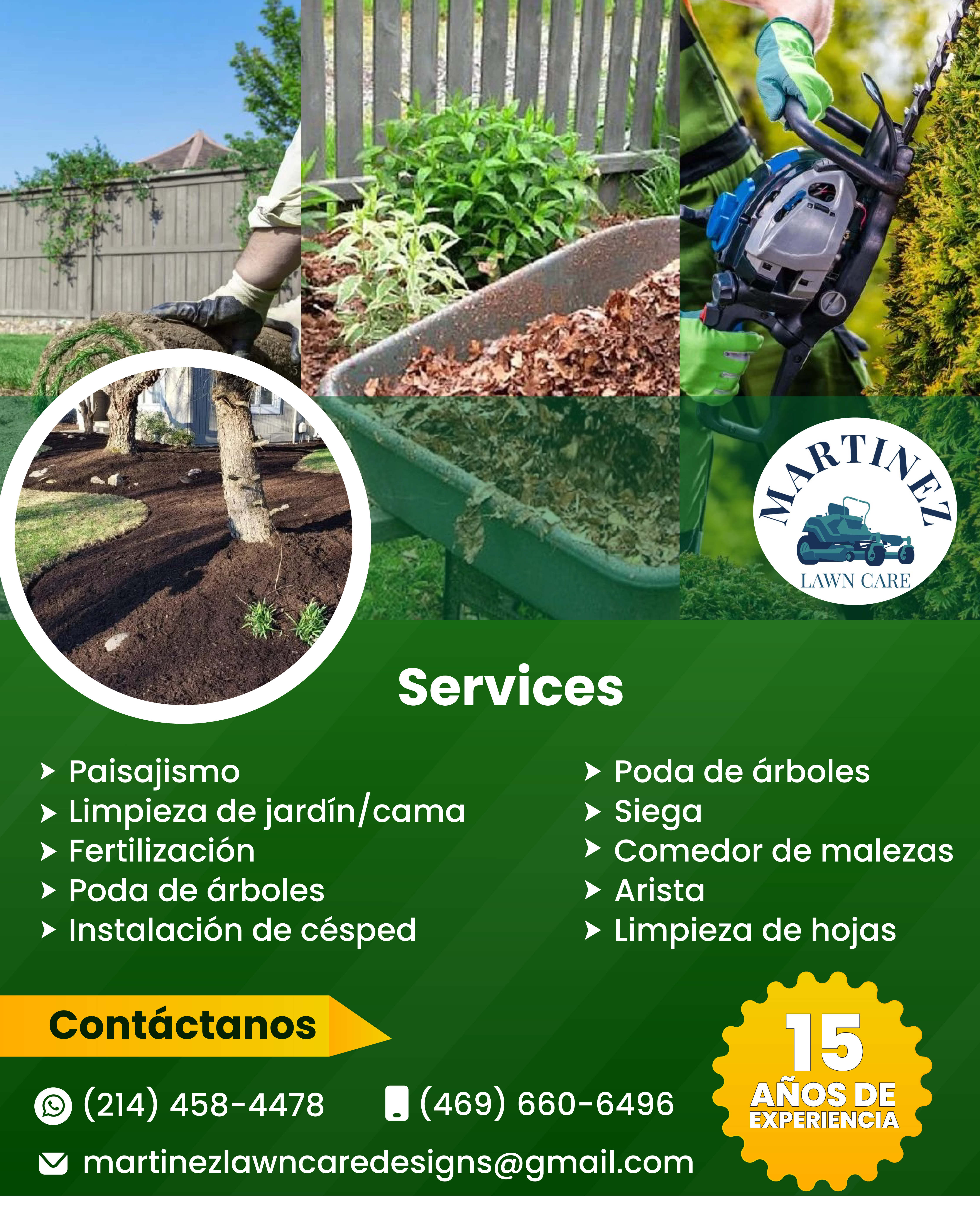 Flyer Martinez Lawncare Designs